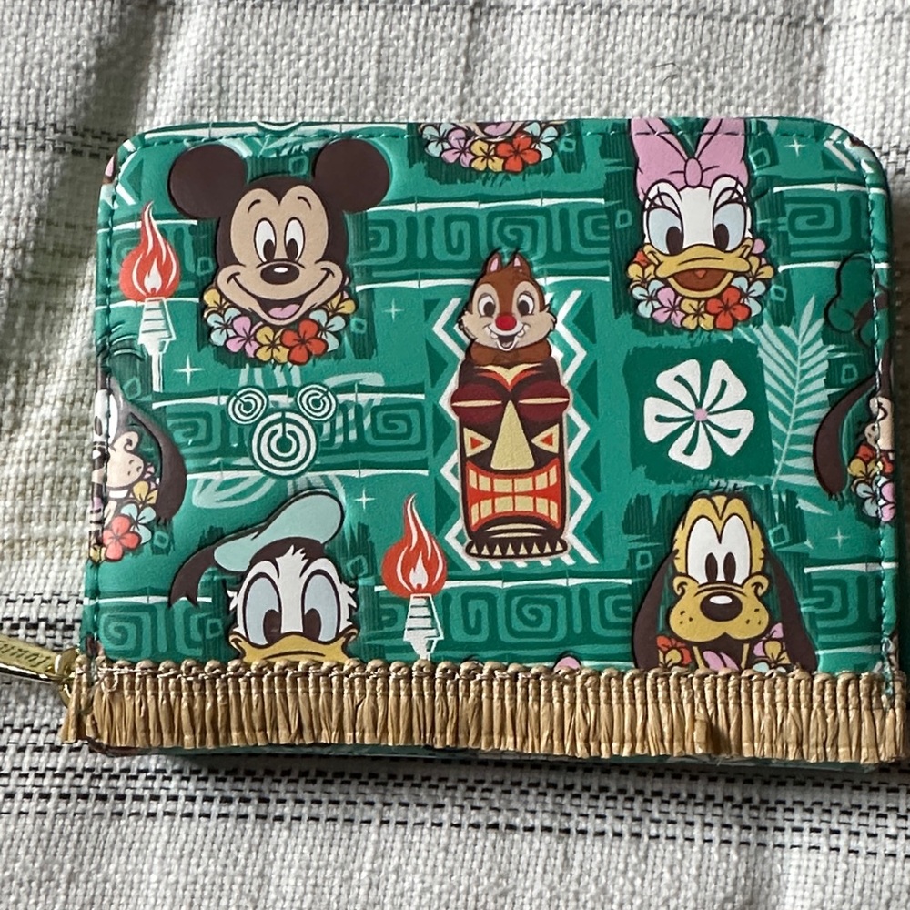 Loungefly Disney Teal and Brown Wallet - Picture 3 of 8